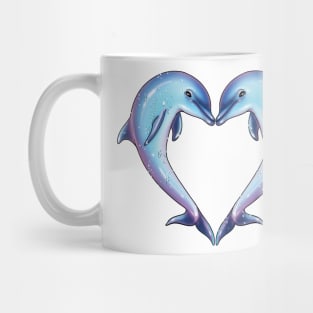 Dolphin Heart Mug